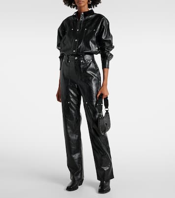 Gerade Hose Ariete aus Lederimitat | Marant Etoile