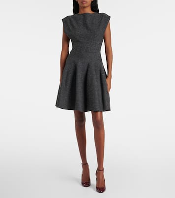 Abito corto Godet in misto seta | Alaïa