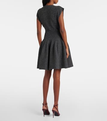 Abito corto Godet in misto seta | Alaïa