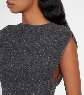 Abito corto Godet in misto seta | Alaïa