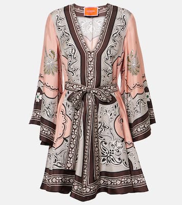 Robe Magnifico imprimée en soie | La DoubleJ