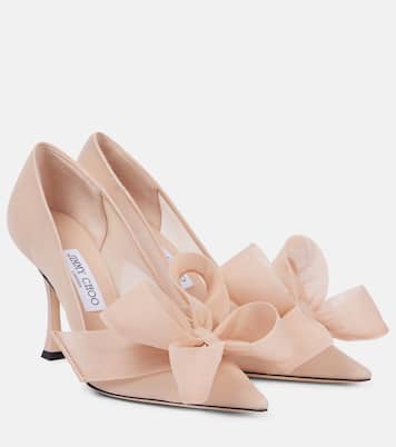 Escarpins Staz 90 en cuir et tulle | Jimmy Choo