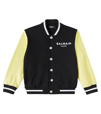 Collegejacke aus Baumwolle | Balmain Kids