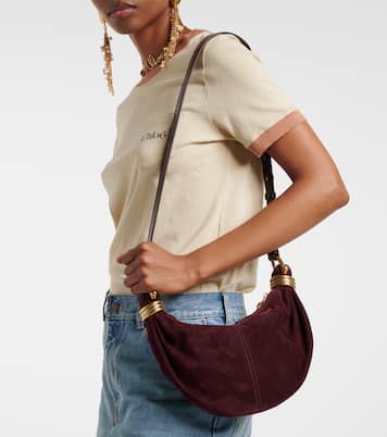 Sac Bracelet Mini en daim | Chloé