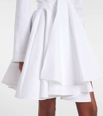 Abito corto asimmetrico in cotone | Alaïa