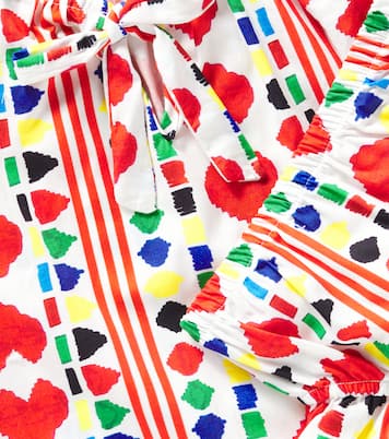 Baby printed cotton dress and bloomers set | Fábula