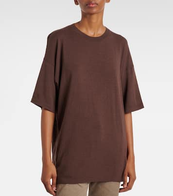 T-shirt Jockton in seta | The Row