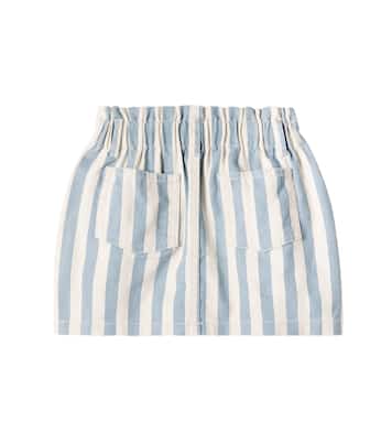 Gonna di jeans arricciata a righe | Rylee + Cru