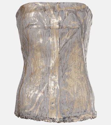 Top bustier en jean | Rick Owens
