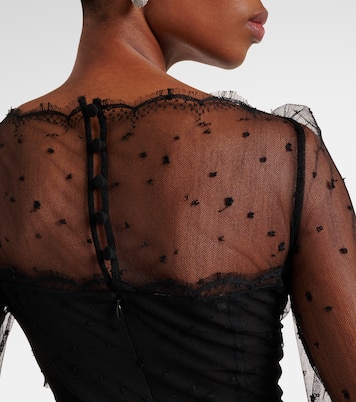 Sheer cotton-blend lace gown | Alessandra Rich
