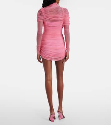 Christo ruched sheer silk minidress | Christopher Esber