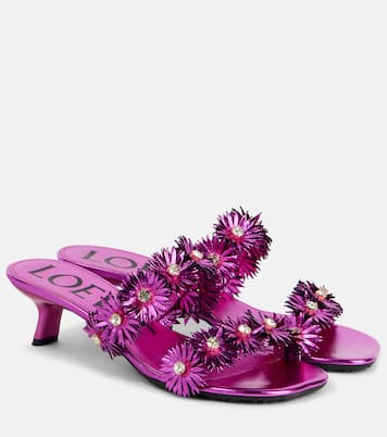 Paula's Ibiza - Sandali Petal Flower in pelle | Loewe