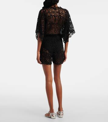 Mono de punto calado floral | Norma Kamali