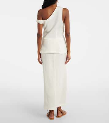 Suis asymmetric linen top | Faithfull