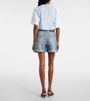 Shorts de denim estampados | Balmain