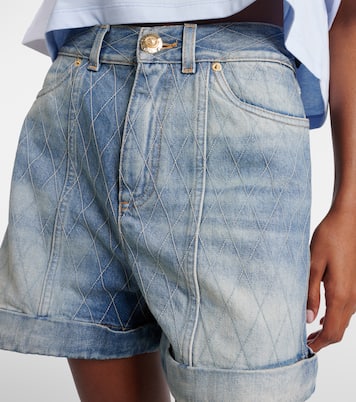 Shorts de denim estampados | Balmain
