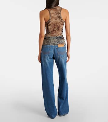Médallion printed mesh tank top | Jean Paul Gaultier