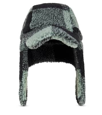 Checked faux shearling trapper hat | Stella McCartney Kids