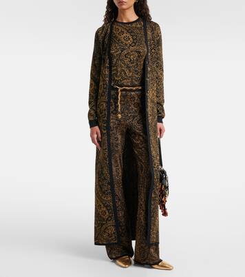 페이즐리 울 블렌드 라메 탱크탑 | Etro