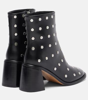 Verzierte Ankle Boots Kima 80 aus Leder | Souliers Martinez