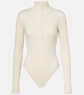Butte ribbed-knit wool-blend bodysuit | Cordova