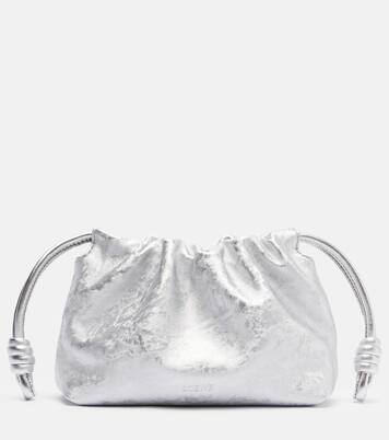 Flamenco Mini metallic leather clutch | Loewe
