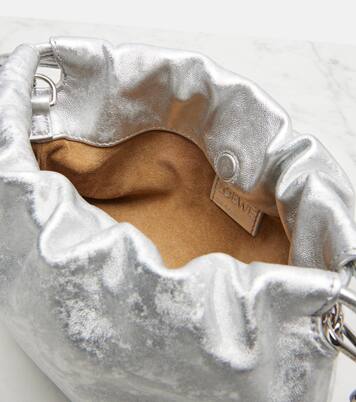 Flamenco Mini metallic leather clutch | Loewe