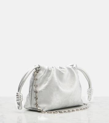Flamenco Mini metallic leather clutch | Loewe
