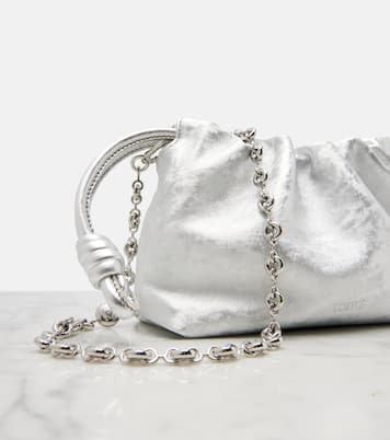 Flamenco Mini metallic leather clutch | Loewe