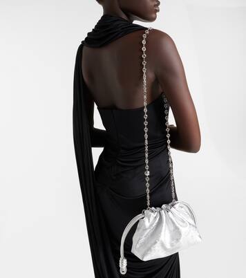 Flamenco Mini metallic leather clutch | Loewe