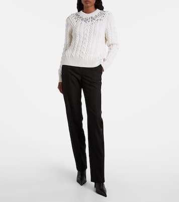 Verzierter Pullover aus Wolle und Kaschmir | McQueen
