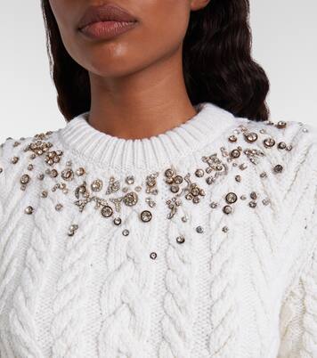 Verzierter Pullover aus Wolle und Kaschmir | McQueen