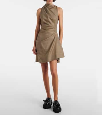 Prince of Wales check wool minidress | McQueen