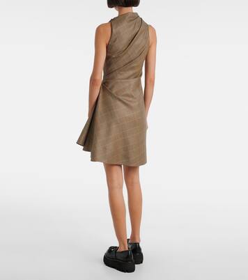 Prince of Wales check wool minidress | McQueen