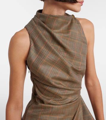 Prince of Wales check wool minidress | McQueen