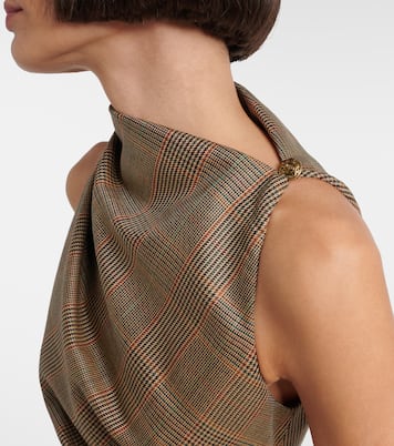 Prince of Wales check wool minidress | McQueen