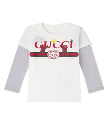 x Euan Roberts Baby printed cotton jersey T-shirt  | Gucci Kids