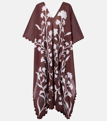 Floral cotton kaftan | Juliet Dunn