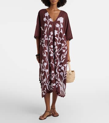 Floral cotton kaftan | Juliet Dunn