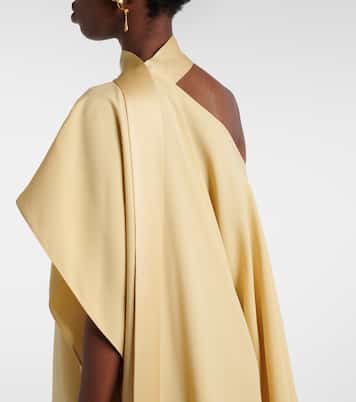 Trebbia asymmetric crêpe cady kaftan | Taller Marmo