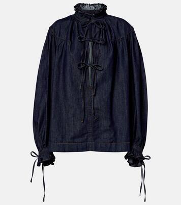 Ruffled cotton blouse | Dries Van Noten