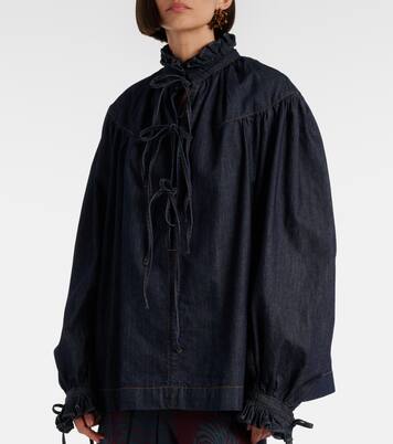 Ruffled cotton blouse | Dries Van Noten