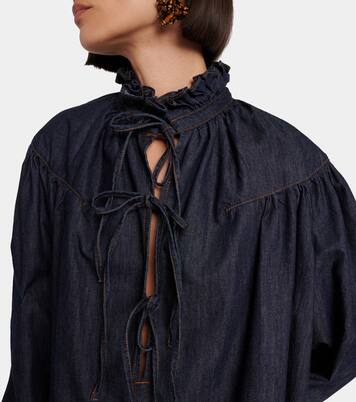 Ruffled cotton blouse | Dries Van Noten