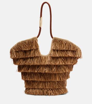 Goldentime Medium raffia tote bag | Zimmermann