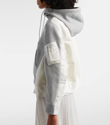 Paneled zip-up hoodie | Sacai