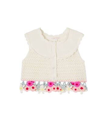 Chaleco Elea en mezcla de algodón bordado | Louise Misha