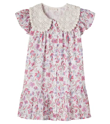 Vaina printed cotton voile shirt dress | Louise Misha