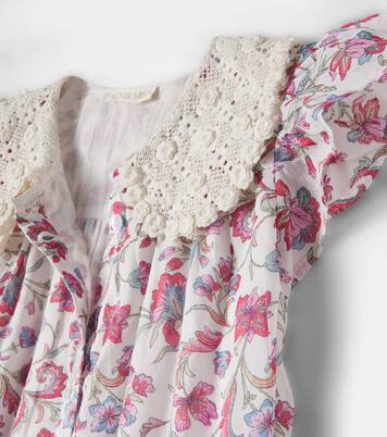 Vaina printed cotton voile shirt dress | Louise Misha