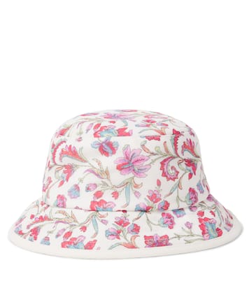 Floral reversible cotton hat | Louise Misha