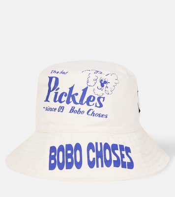 Bobo Choses Pickles reversible cotton bucket hat | Bobo Choses